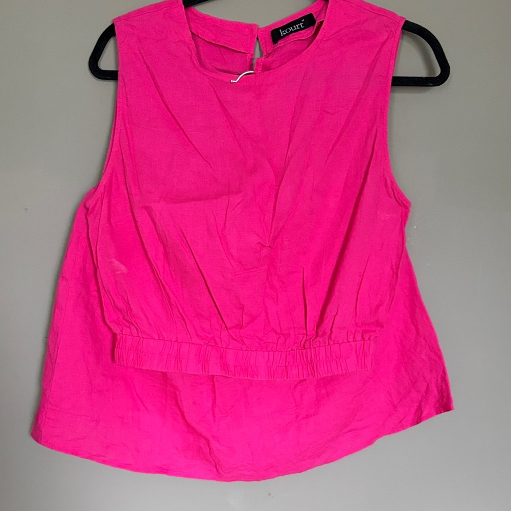 Women's Pink Sleeveless Set